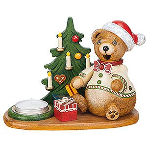 Ruchermnner Tiere Ruchermnnchen Hubiduu - Teddys Weihnachtsgeschenke mit Teelicht - 14 cm
