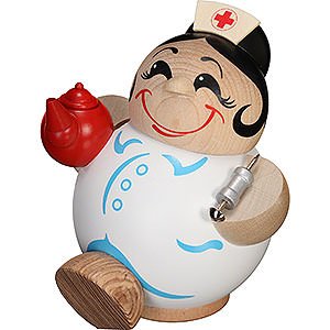 Ruchermnner Berufe Ruchermnnchen Krankenschwester - Kugelrucherfigur - 11 cm