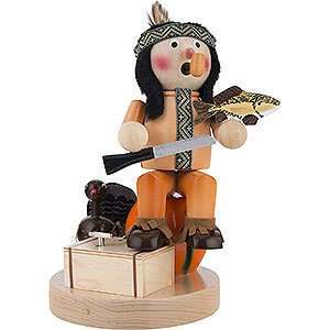 Ruchermnner Hobbies Ruchermnnchen Musical Indianer mit Krbis - 28 cm