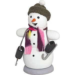 Ruchermnner Schneemnner Ruchermnnchen Schneemann mit Schlittschuh - 13 cm