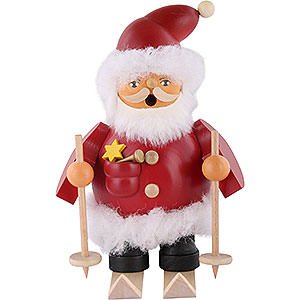 Ruchermnner Weihnachtsmnner Ruchermnnchen Weihnachtsmann auf Skiern - 14 cm