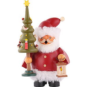 Ruchermnner Weihnachtsmnner Ruchermnnchen Weihnachtsmann mit Baum - 14 cm