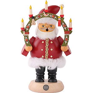 Ruchermnner Weihnachtsmnner Ruchermnnchen Weihnachtsmann mit Kerzenbogen 18 cm