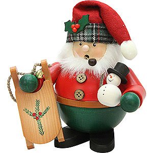 Ruchermnner Weihnachtsmnner Ruchermnnchen Weihnachtsmann mit Schlitten - 15,5 cm