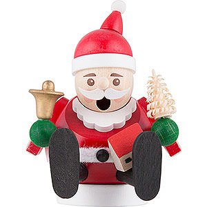 Ruchermnner Weihnachtsmnner Ruchermnnchen mini sitzend - Weihnachtsmann - 9 cm
