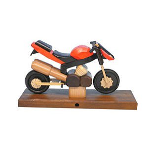 Ruchermnner Hobbies Ruchermotorrad Sport orange 27x18x8 cm