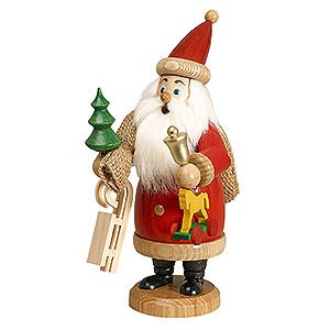 Räuchermänner Weihnachtsmänner Räuchermännchen Weihnachtsmann rot mit Geschenke - 20 cm
