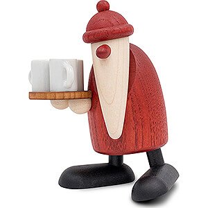 Small Figures & Ornaments Björn Köhler Santa Claus small Santa Claus serving Mulled Wine - 9 cm / 3.5 inch