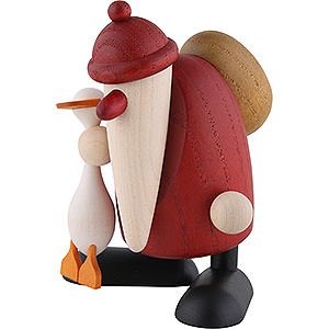 Bestseller Santa Claus with Goose Auguste - 9 cm / 3.5 inch