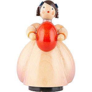 Easter Schaarschmidt Girl with Egg red - 4 cm / 1.6 inch