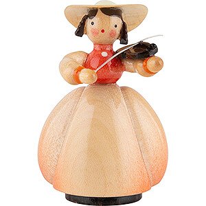 Kleine Figuren & Miniaturen Schaarschmidt Figuren Schaarschmidt Hut-Dame mit Geige - 4 cm
