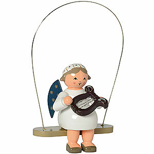 Baumschmuck Engel Baumbehang Sonstige Engel Schaukelengel mit Lyra - 8 cm