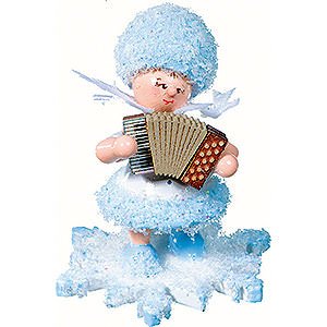 Kleine Figuren & Miniaturen Kuhnert Schneeflckchen Schneeflckchen mit Akkordeon - 5 cm