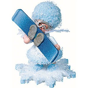 Kleine Figuren & Miniaturen Kuhnert Schneeflckchen Schneeflckchen mit Snowboard - 5 cm