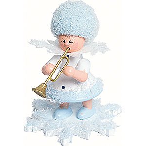 Kleine Figuren & Miniaturen Kuhnert Schneeflckchen Schneeflckchen mit Trompete - 5 cm