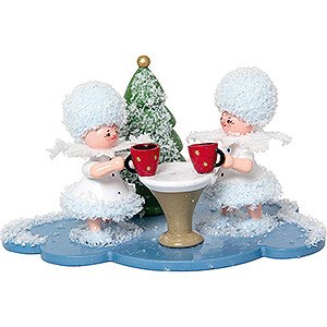 Kleine Figuren & Miniaturen Kuhnert Schneeflckchen Schneeflckchenpaar auf Weihnachtsmarkt - 5 cm