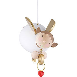 Weihnachtsengel Gnter Reichel Schutzengel gro Schutzengel mit Schlssel schwebend - 16 cm