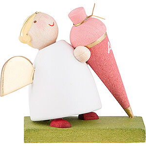 Weihnachtsengel Gnter Reichel Schutzengel Schutzengel mit Schultte - Mdchen - 3,5 cm