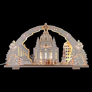 Schwibbgen Mit Innenbeleuchtung Schwibbogen Dresdener Frauenkirche - 72x41x7 cm