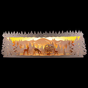 Schwibbgen Alle Schwibbgen Schwibbogenerhhung Rehe im Wald - 58x18 cm