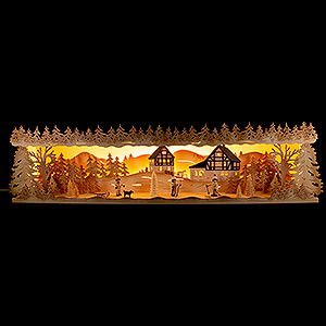 Schwibbgen Alle Schwibbgen Schwibbogenerhhung Winterkinder - 76x18,5 cm