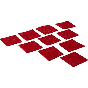 Small Figures & Ornaments Numanns Wicht Seat cushion, red - Set of 10