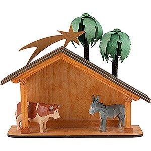 Nativity Figurines All Nativity Figurines Seiffen Nativity - Nativity Stable - 6 pieces - 23 cm / 9.1 inch