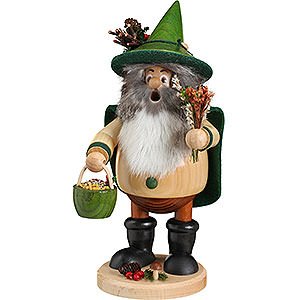 Smokers Hobbies Smoker - Forest Gnome Herb Gatherer Green - 25 cm / 10 inch