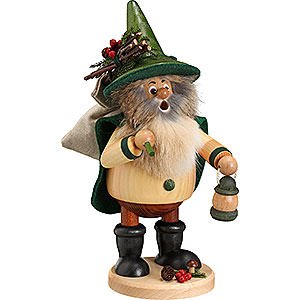 Smokers Hobbies Smoker - Forest Gnome Hiker, Green - 25 cm / 10 inch