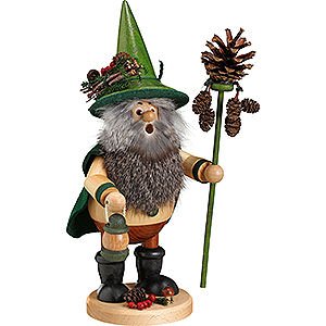 Smokers Hobbies Smoker - Forest Gnome Pine Cone Picker, Green - 25 cm /10 inch