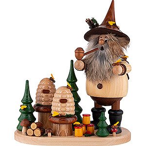 Smokers Professions Smoker - Forest Gnome on Board - Beekeeper - 26 cm / 10.2 inch