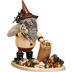 Smokers Misc. Smokers Smoker - Forest Gnome on Board: Twig Gatherer - 26 cm / 10 inch
