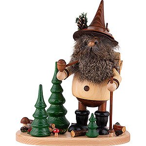 Smokers Misc. Smokers Smoker - Forest Gnome with Wood Pannier - 26 cm / 10.2 inch