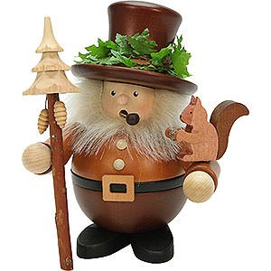 Smokers Misc. Smokers Smoker - Forest Man with Squirrel Natural Wood - 17,5 cm / 7 inch