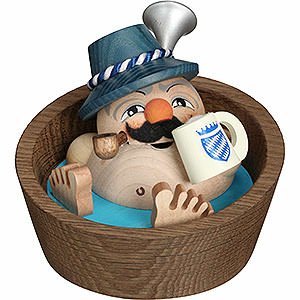 Smokers Hobbies Smoker - Franzl in the Pool - Ball Figure - 10 cm / 3.9 inch