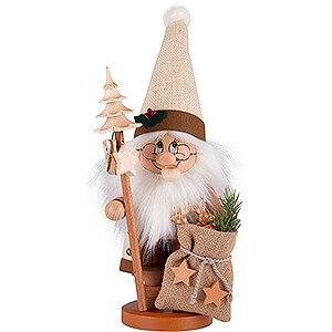 Smokers Santa Claus Smoker - Gnome Santa with Bar - 39 cm / 15 inch