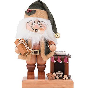 Smokers Santa Claus Smoker - Gnome Santa with Fire Place - 28,5 cm / 11.2 inch