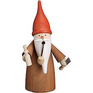 Smokers Professions Smoker - Gnome Wood Turner - 16 cm / 6.3 inch