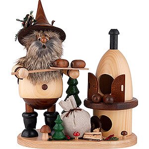 Smokers Professions Smoker - Gnome on Board - Baker - 26 cm / 10.2 inch