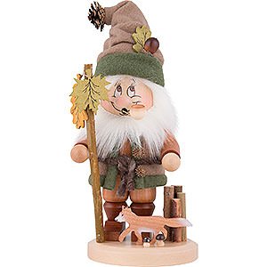 Smokers Misc. Smokers Smoker - Gnome with Fox - 34 cm / 13.4 inch