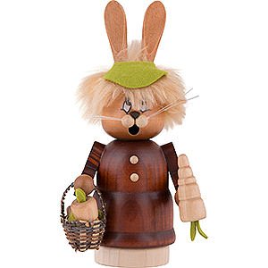 Smokers Animals Smoker - Mini Gnome Bunny with Carrot - 16,5 cm / 6.5 inch