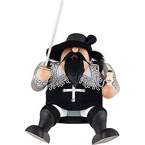 Smokers Famous Persons Smoker - Musketeer Athos - Shelf Sitter - 16 cm / 6 inch