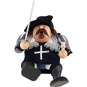 Smokers Famous Persons Smoker - Musketeer Porthos - Shelf Sitter - 16 cm / 6 inch