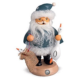Smokers Santa Claus Smoker - Nordic Santa with Goose Auguste - 18 cm / 7 inch