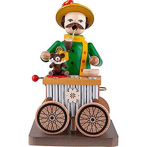 Smokers Professions Smoker - Organ Grinder with Music Box - 17 cm / 6.7 inch