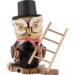 Smokers Professions Smoker - Owl Chimney Sweeper - 15 cm / 5.9 inch
