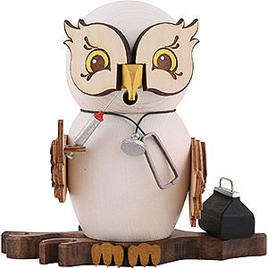 Smokers Professions Smoker - Owl Doctor - 15 cm / 5.9 inch