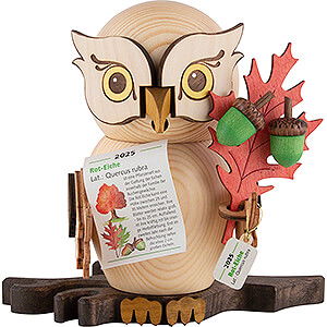 Smokers Animals Smoker - Owl with Red Oak - Owl of the Year 2025 - 15 cm / 5.9 inch