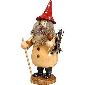Smokers Misc. Smokers Smoker - Rooty-Dwarf Natural Colors - Hat Red - 19 cm / 7 inch
