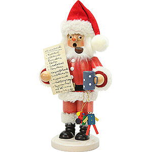 Smokers Santa Claus Smoker - Santa Claus with Wishlist - 26 cm / 10 inch
